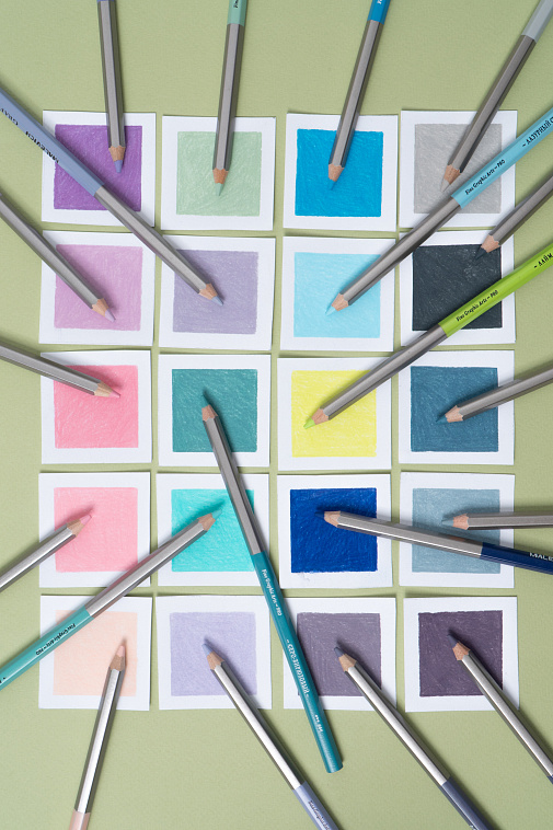 Набор карандашей цветных Малевичъ "GrafArt PRO" 40 новых цветов, 2 издание 606x758